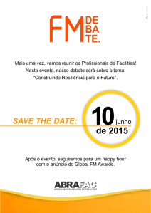 Save the date FM debate