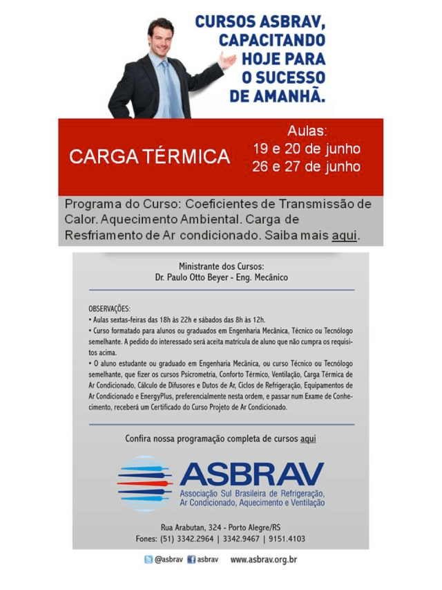 Curso AVAC Asbrav